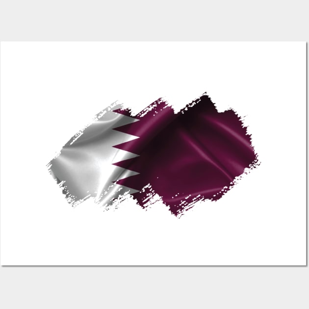 Flag of Qatar Wall Art by Teemperor